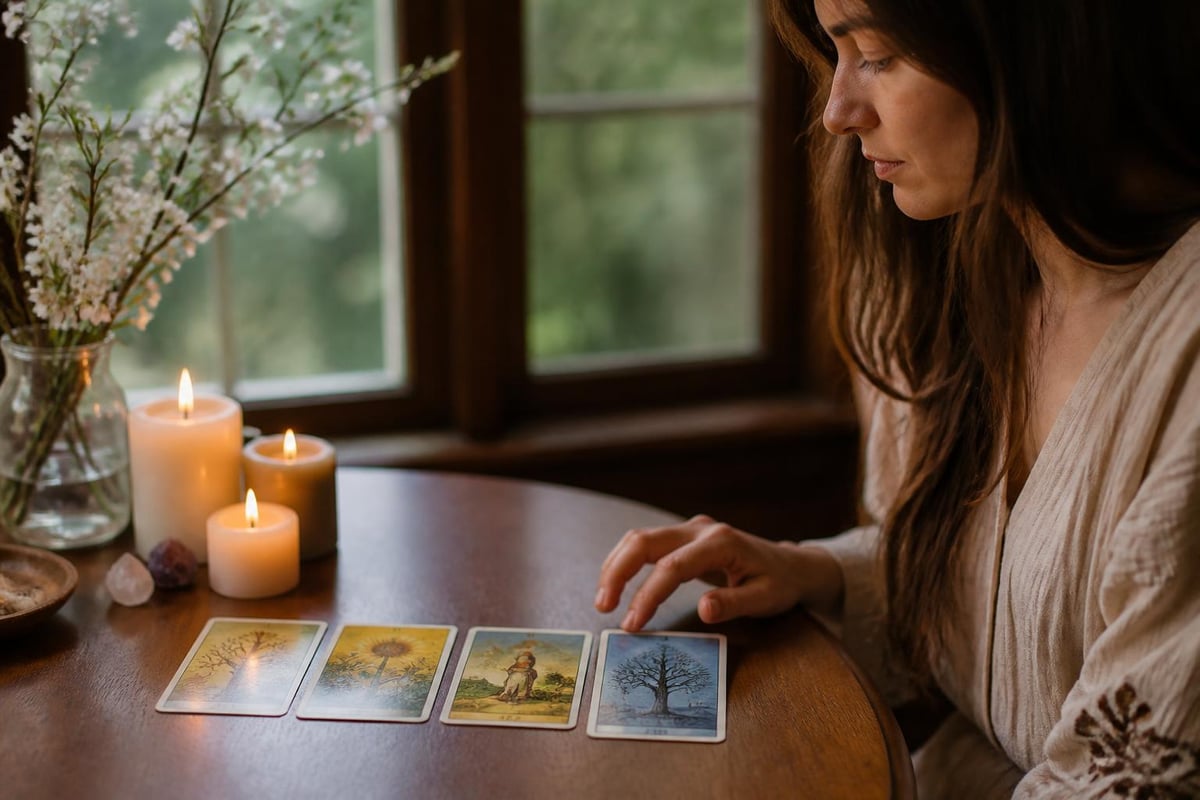 Seasonal tarot practice cycle
