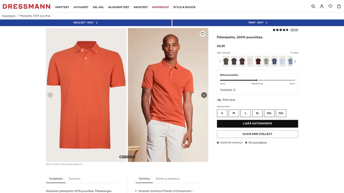 8 Tyylikästä Pikee Paidat Valintaa Vuodelle 2025 - Pikeepaita, 100% puuvillaa – Dressmann (29,95 €)