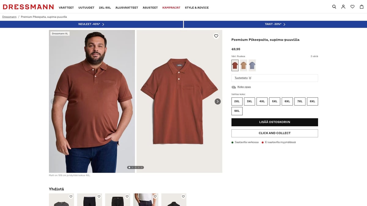 8 Tyylikästä Pikee Paidat Valintaa Vuodelle 2025 - Premium Pikeepaita, supima-puuvilla – Dressmann (49,95 €)