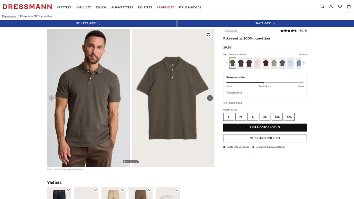 8 Tyylikästä Pikee Paidat Valintaa Vuodelle 2025 - Pikeepaita, 100% puuvillaa – Dressmann (29,95 €)