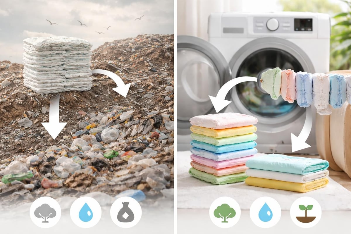 Stofbleer og genanvendelig barnepleje