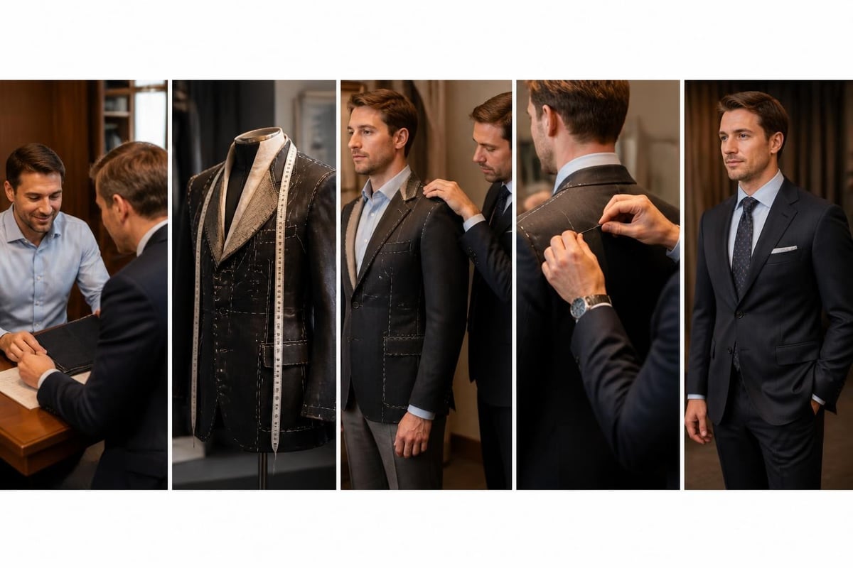 Multi-stage suit fitting process