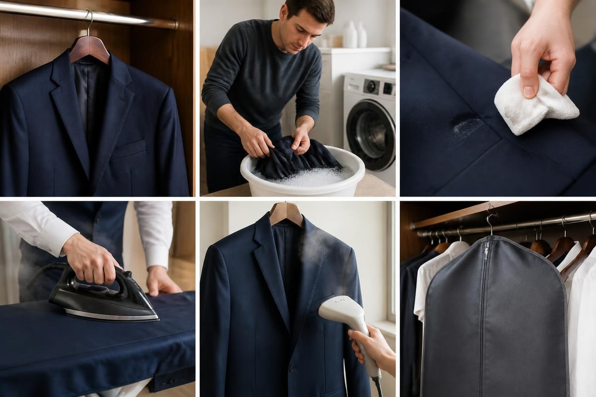 Suit care and maintenance routine
