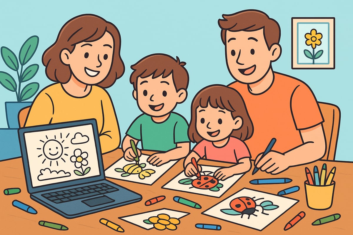 How to Design Your Own Home Coloring Sheets