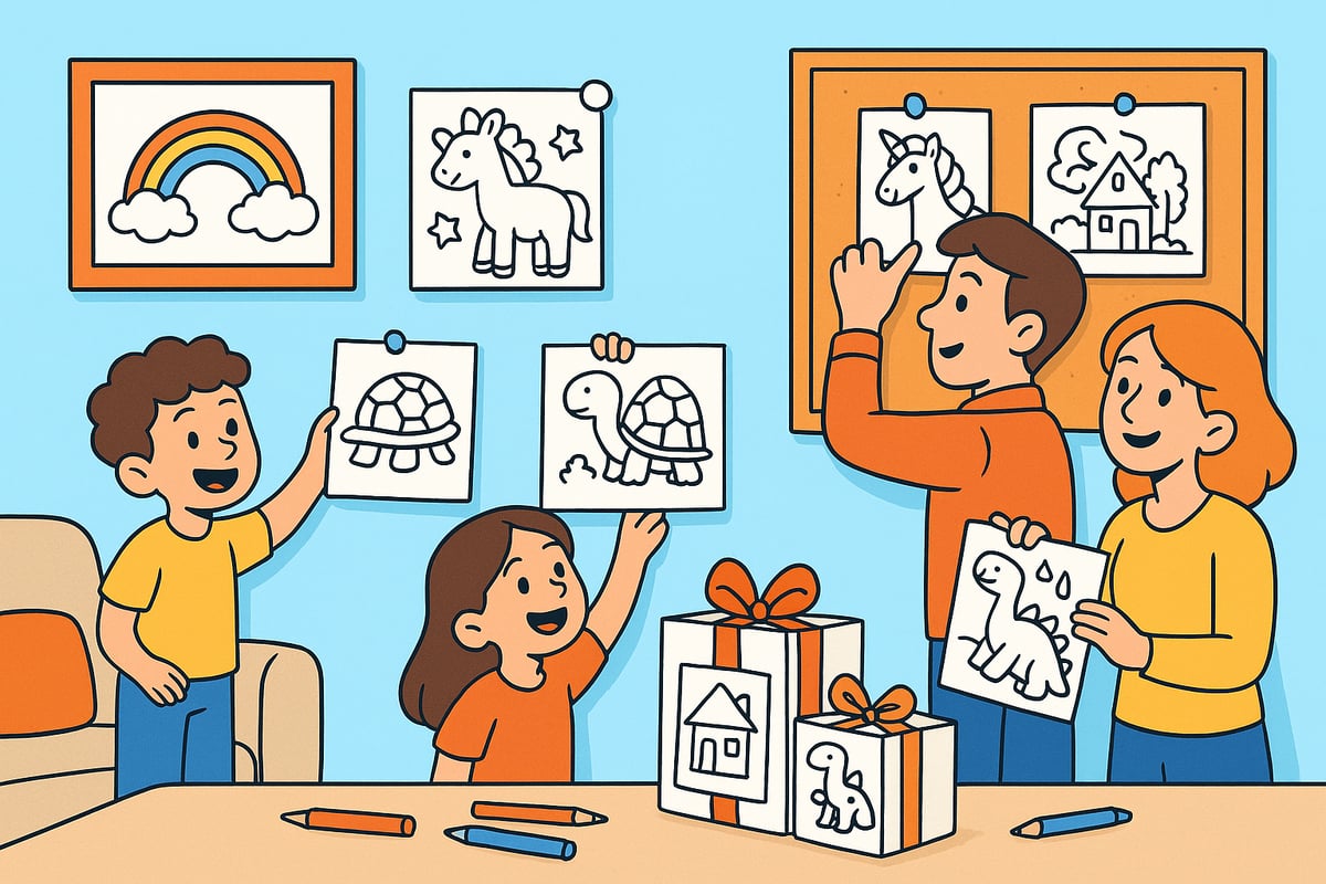 Tips for Printing and Displaying Home Coloring Sheets