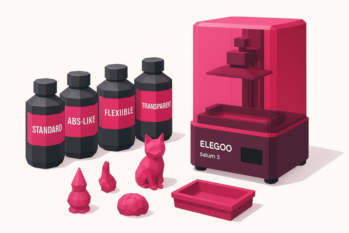 Compatibilidade e seleção de resina para Saturn 3 Ultra