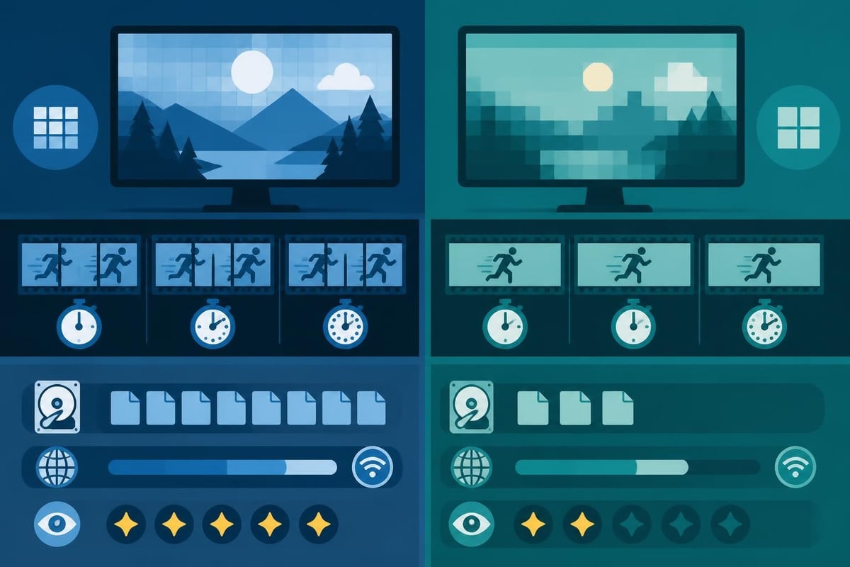 HD video specifications comparison