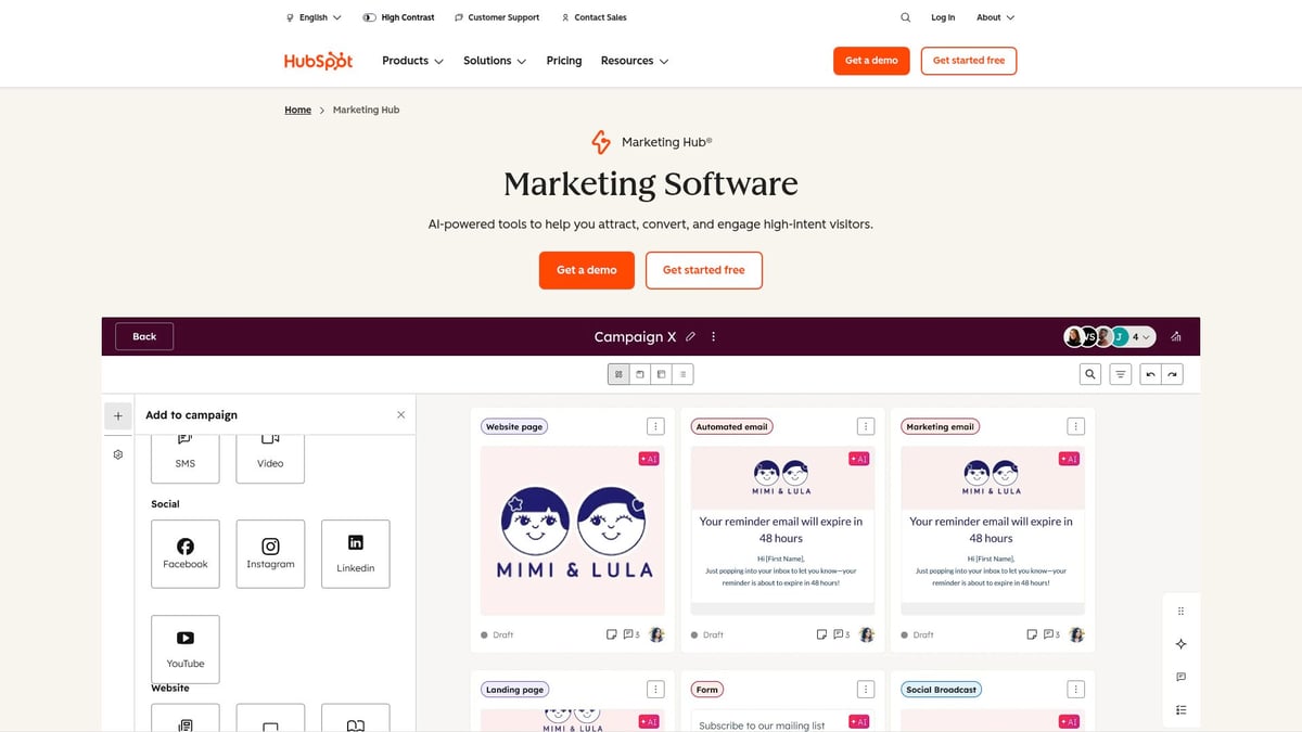 Top 10 Automation Marketing Tools to Boost Results in 2025 - HubSpot Marketing Hub