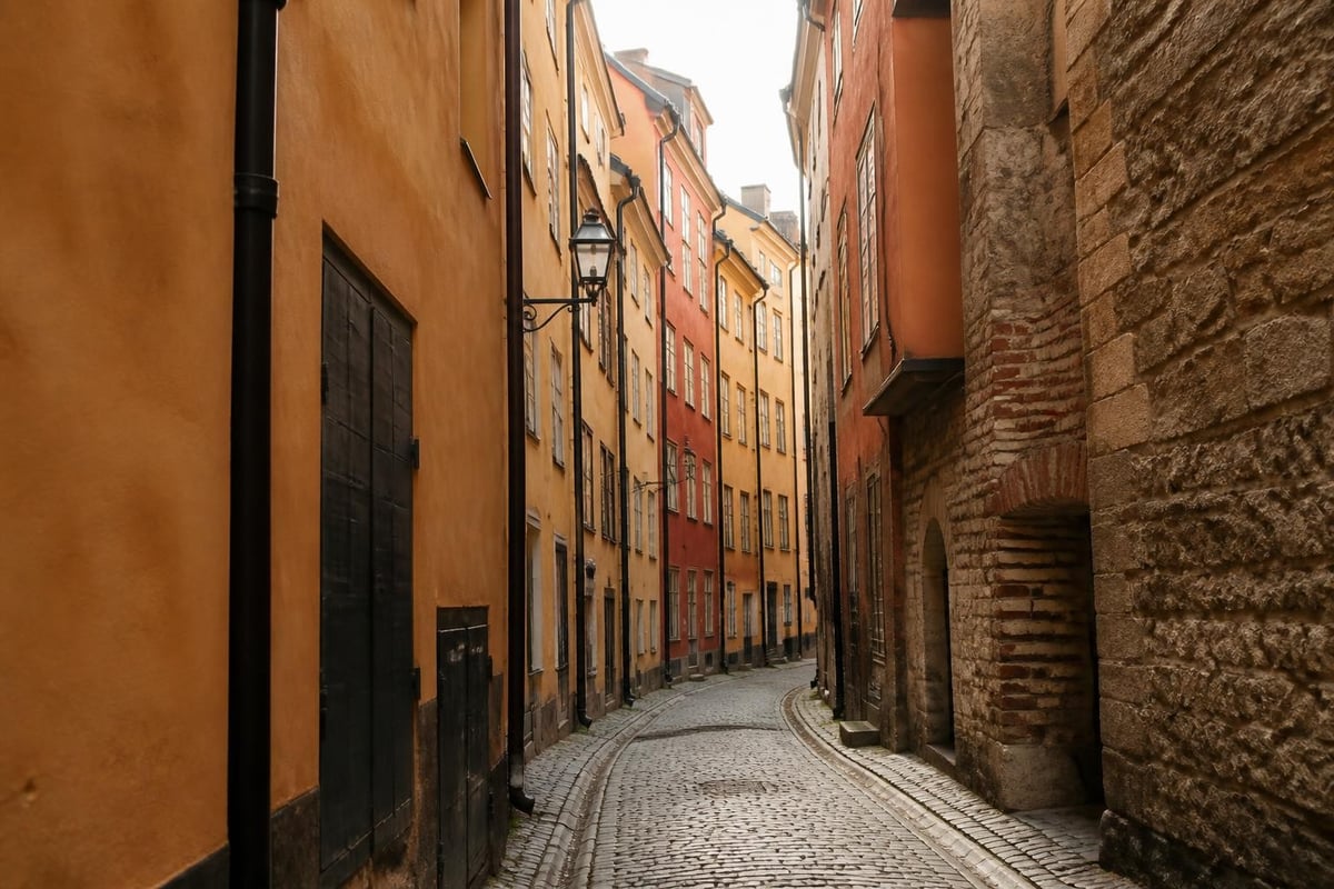 Medieval gamla stan layout