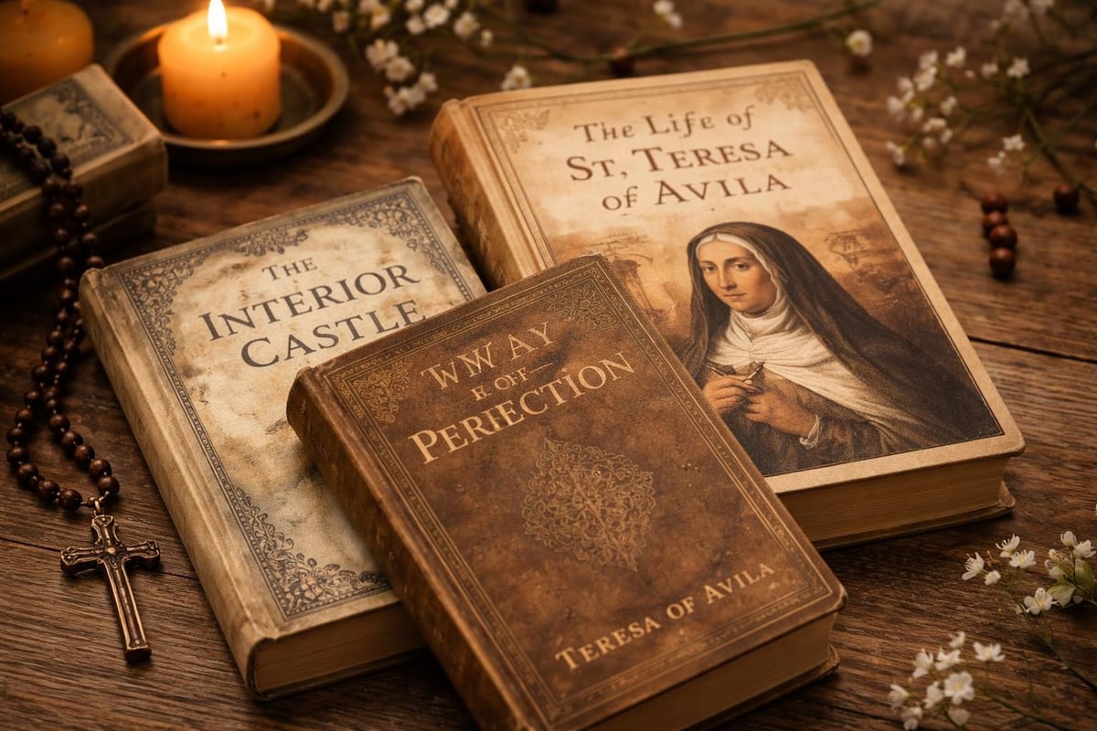 St Teresa of Avila writing spiritual works
