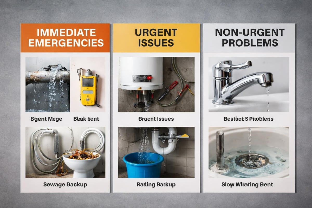 Types of plumbing emergencies