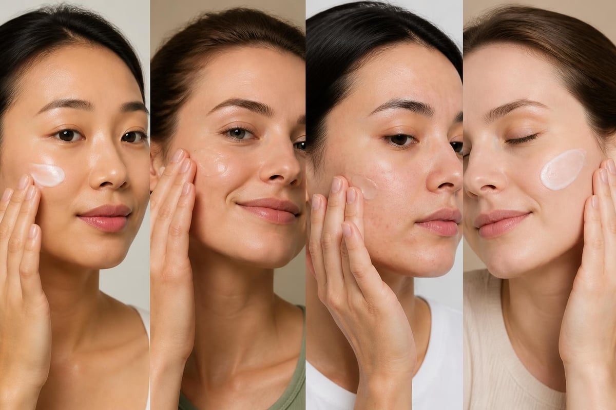 Moisturizer selection by skin type