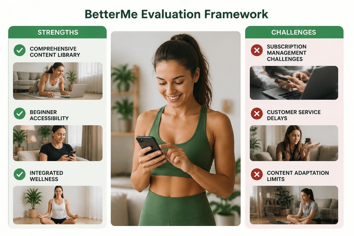 BetterMe strengths versus concerns