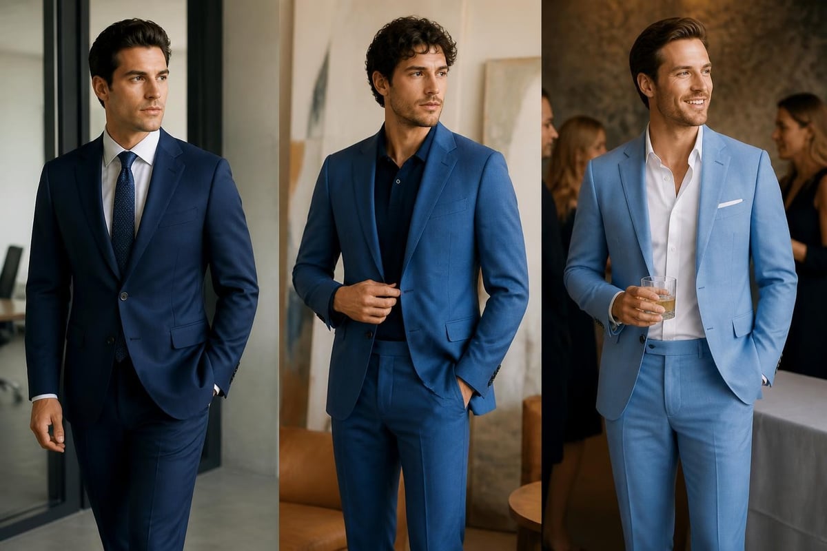 Blue suit shade spectrum