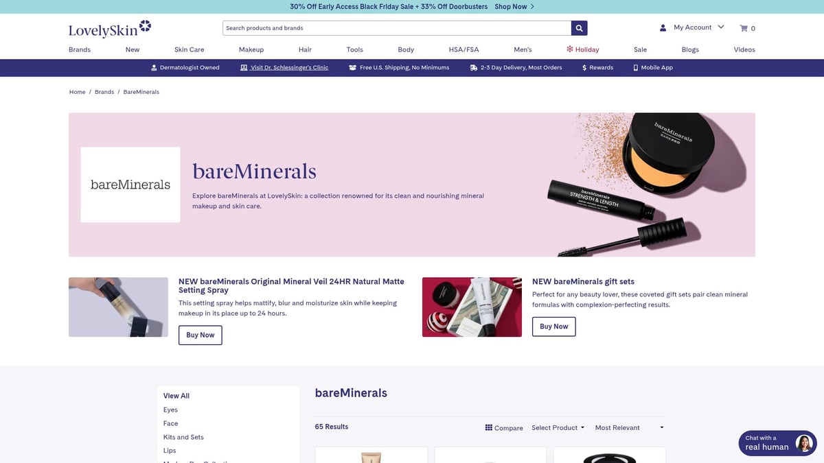 7 Must-Try Mineral Make Up Picks for 2025 - bareMinerals Original Loose Powder Foundation SPF 15