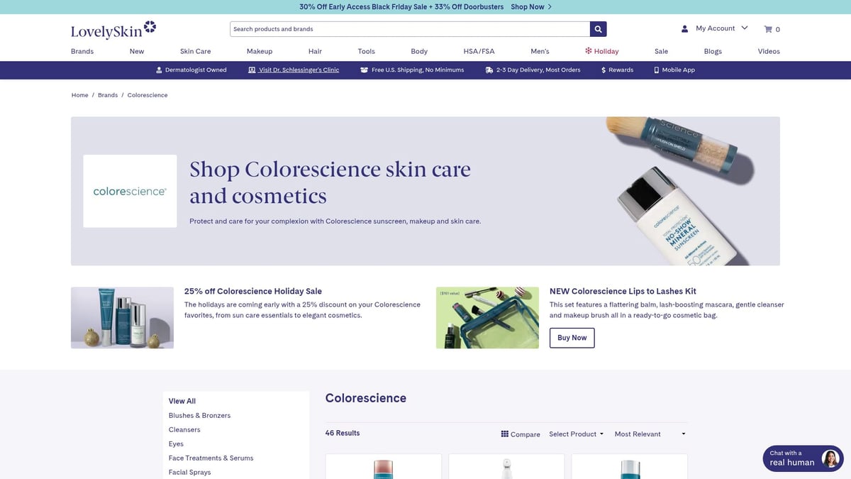 7 Must-Try Mineral Make Up Picks for 2025 - Colorescience Sunforgettable Total Protection Brush-On Shield SPF 50