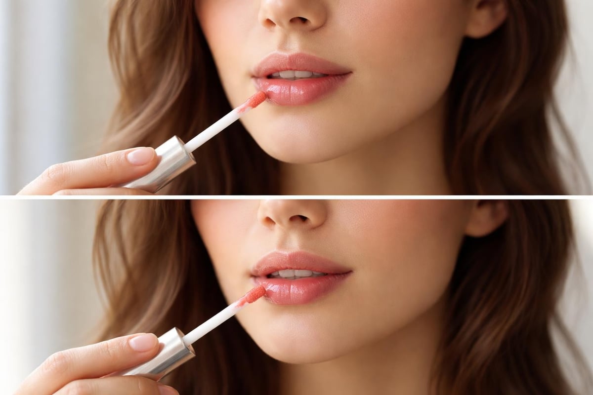 Lip oil application technique