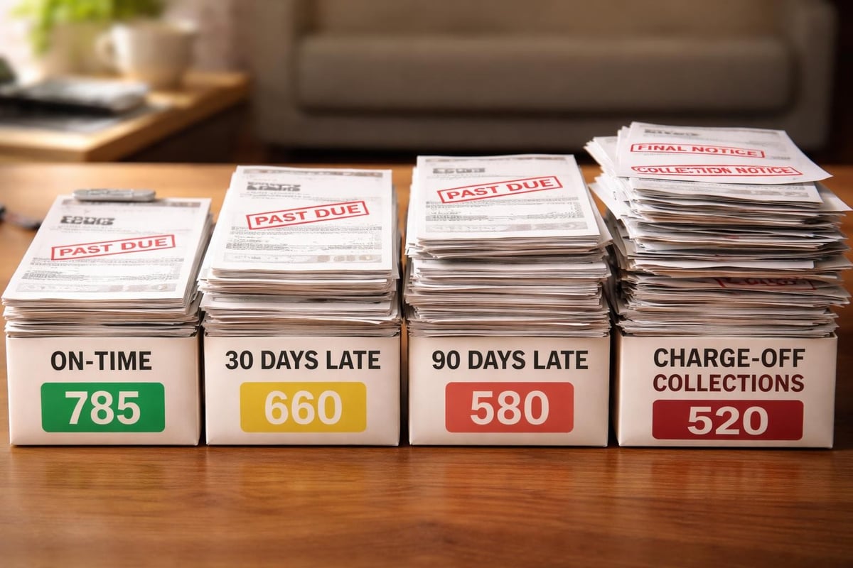 Payment history timeline impact