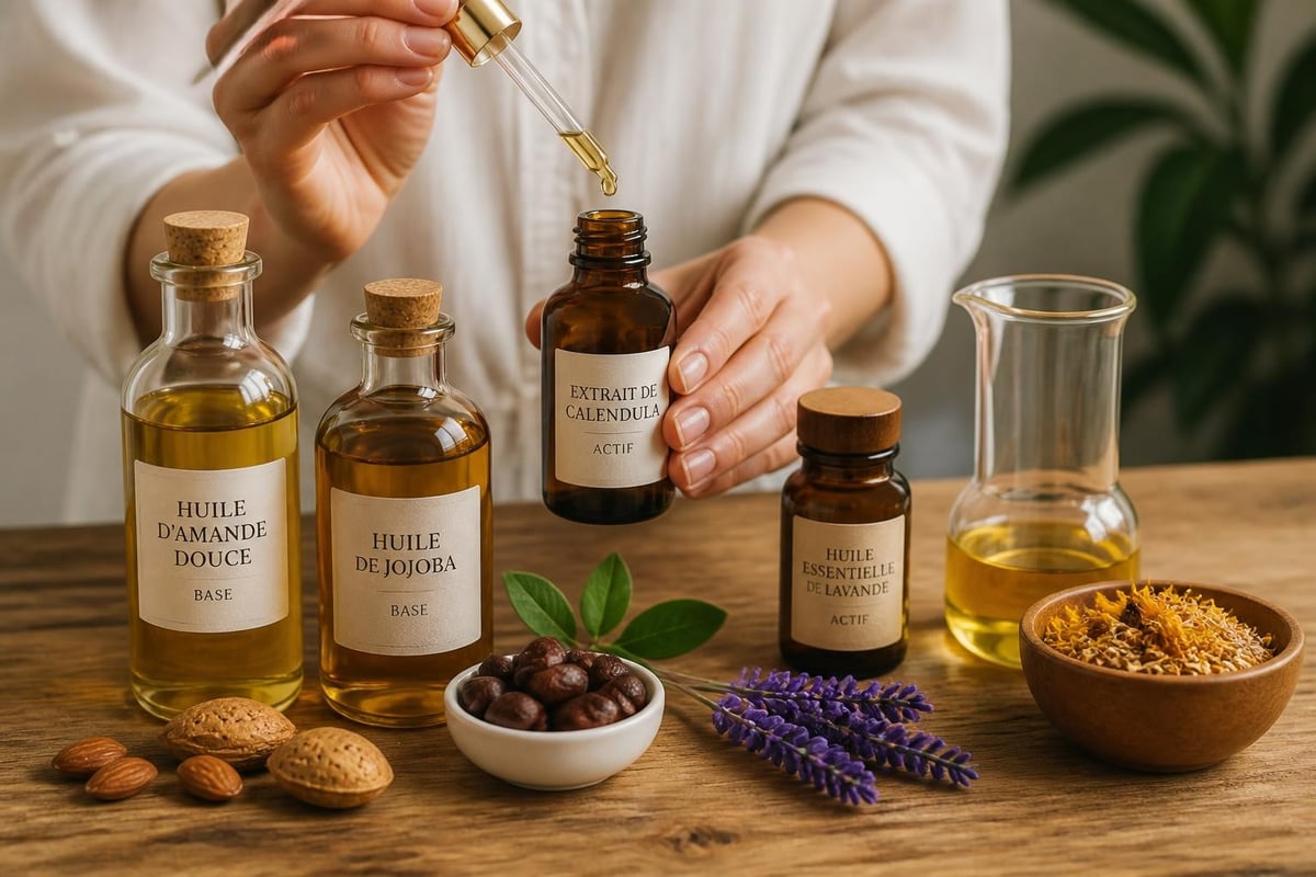 Composition huile massage naturelle
