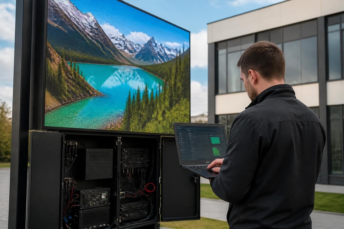 Digital billboard technical components