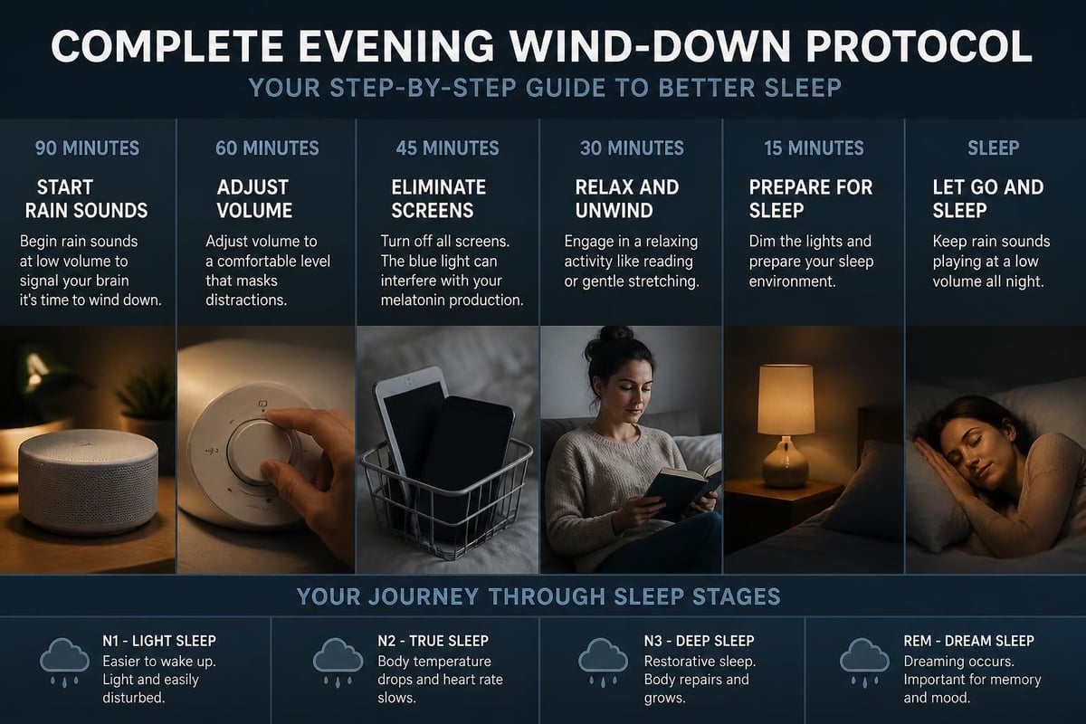 Sleep preparation timeline