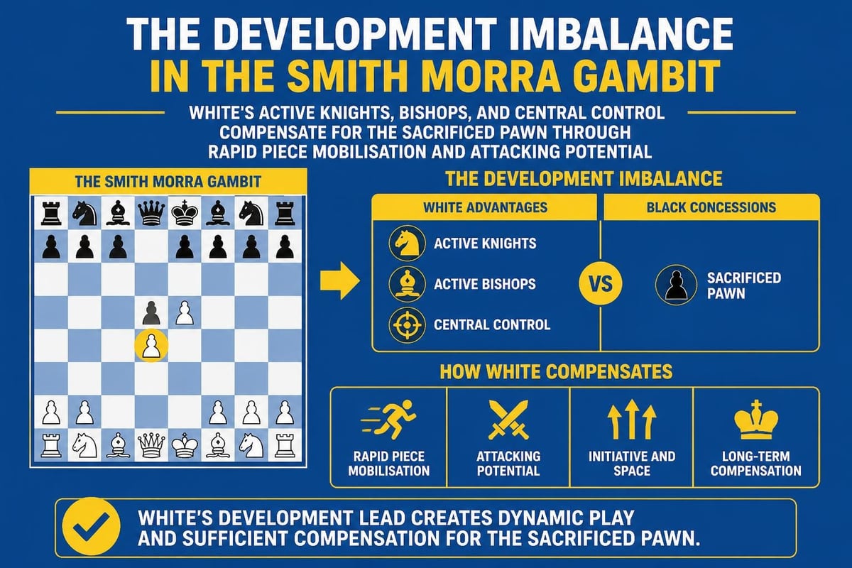 Smith Morra Gambit development advantage