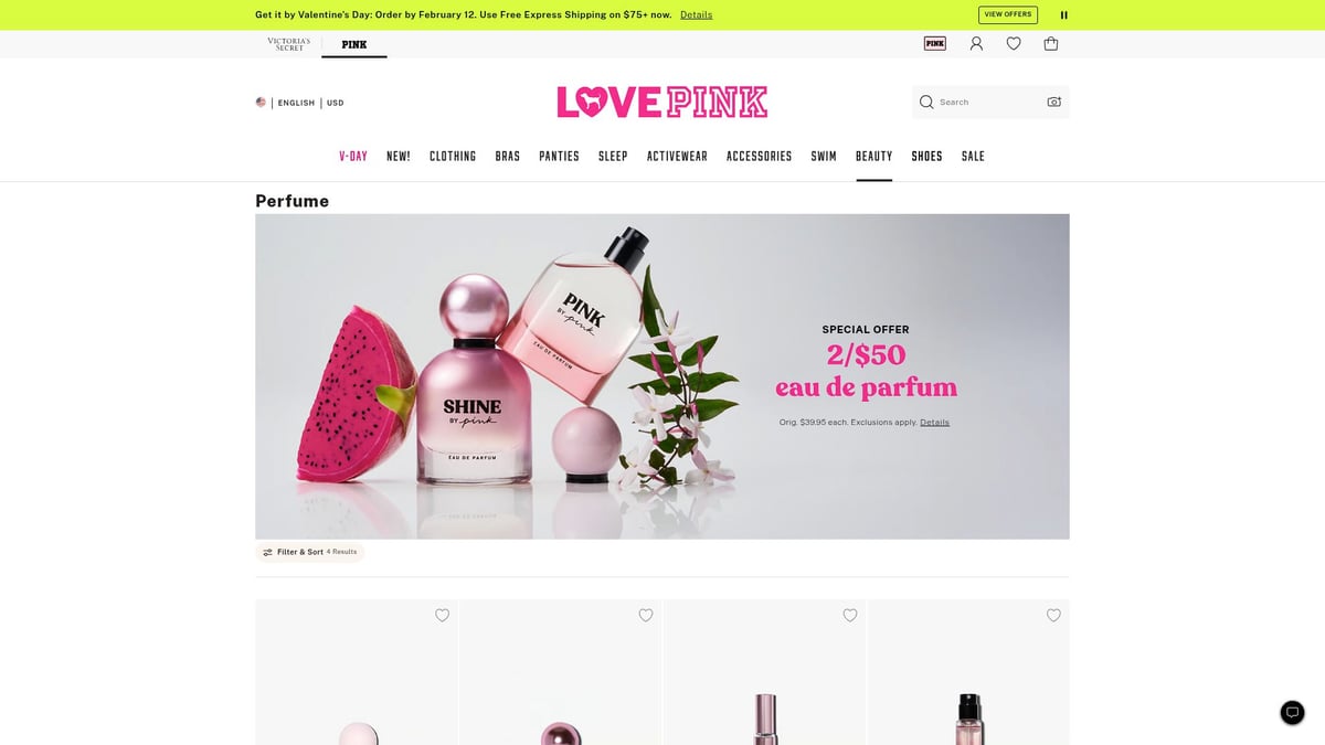 8 Must-See Beauty Offers to Grab in 2026 - Victoria’s Secret PINK 2/$50 Eau de Parfum