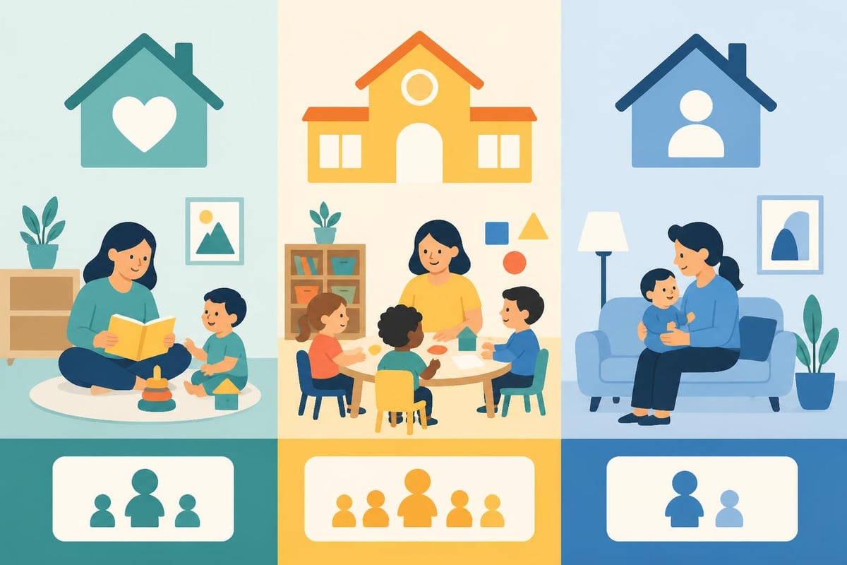 Types of childcare arrangements