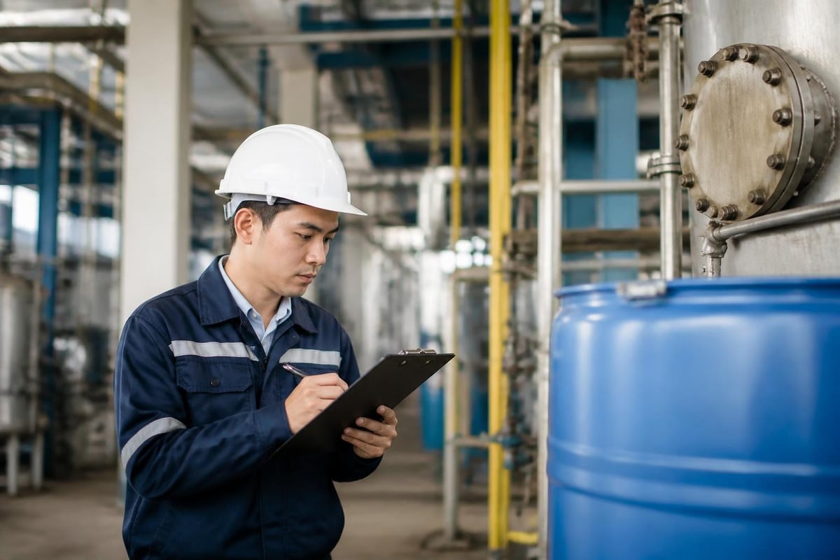 Nitric acid supplier evaluation