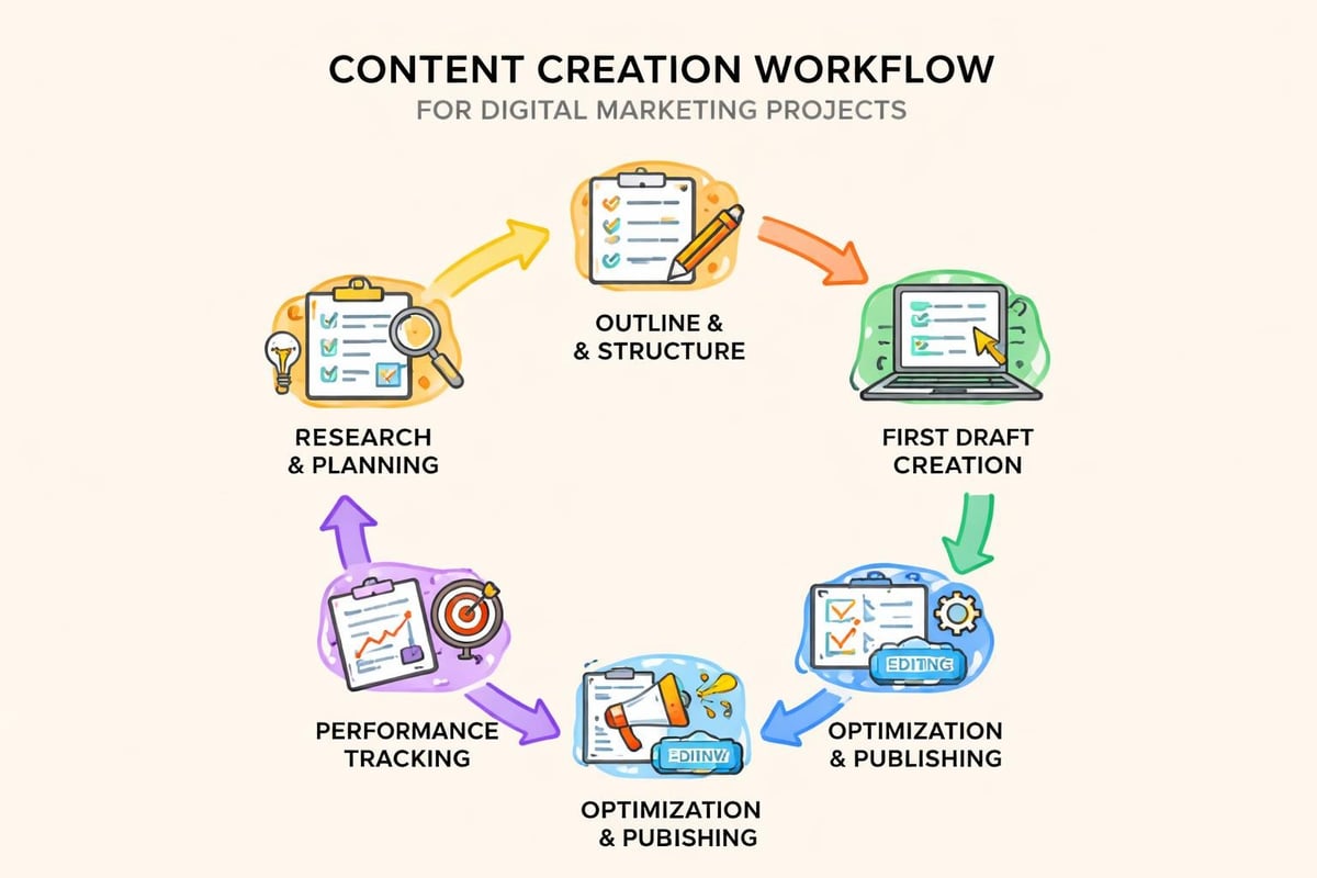 Digital marketing project workflow
