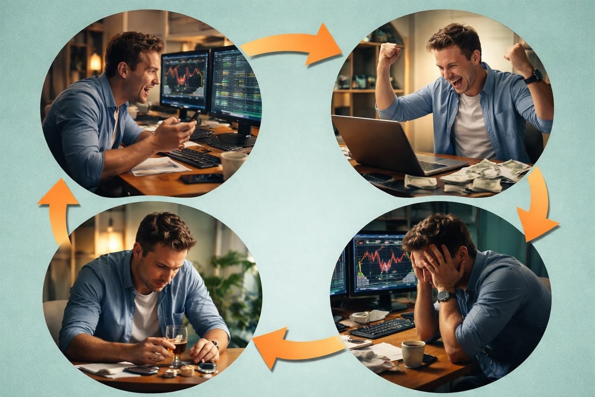 Ciclo emotivo della dipendenza da trading