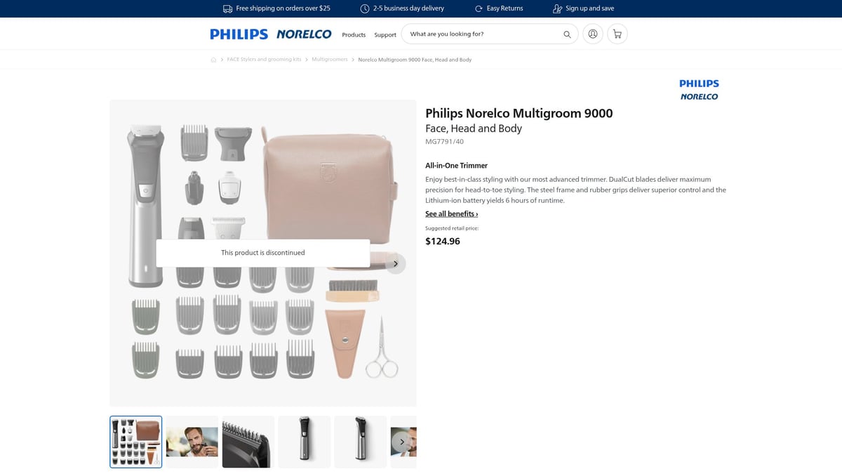 Les 9 meilleures tondeuses à barbe indispensables en 2026 - Philips Norelco Multigroom Série 9000