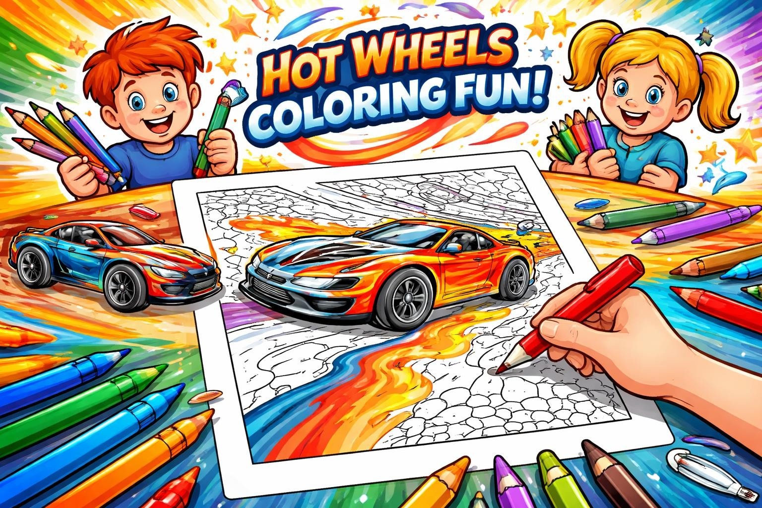 Hot Wheel Coloring Page: Ultimate Guide for Kids & Adults