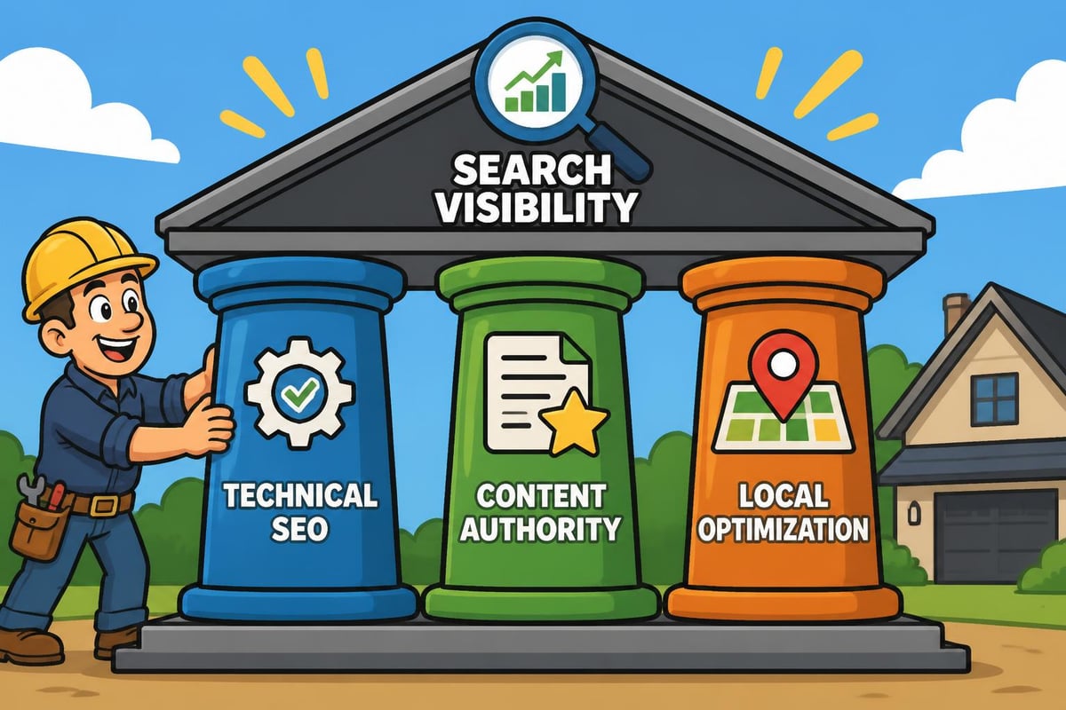 Three pillars of contractor SEO