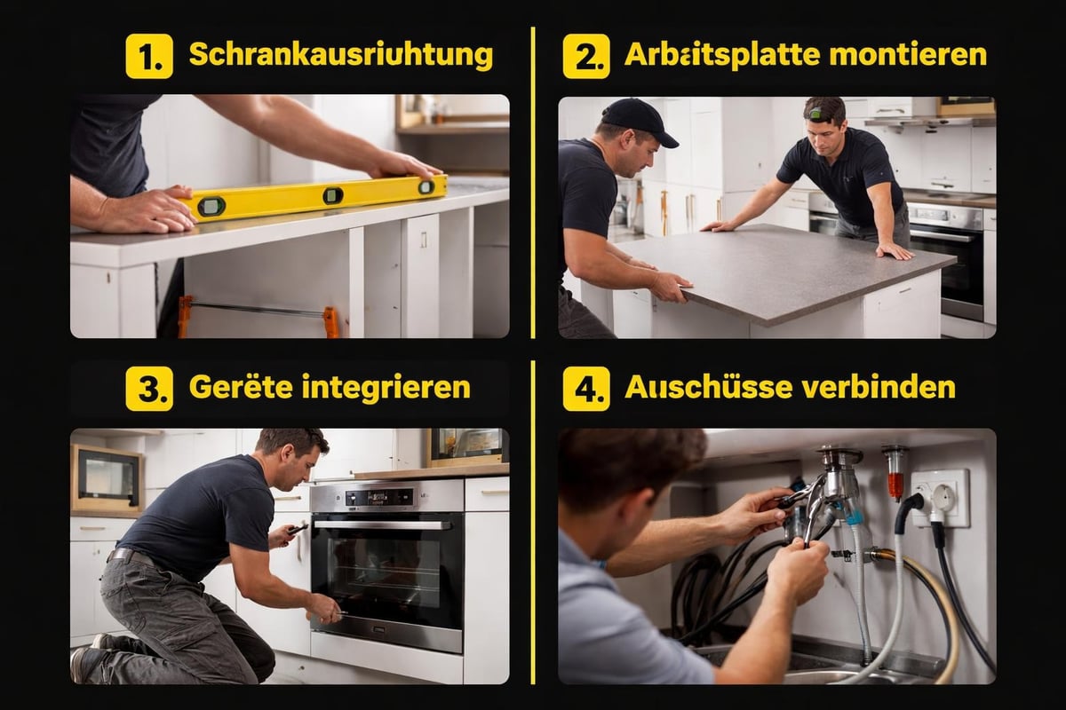 Küchenmontage Arbeitsschritte