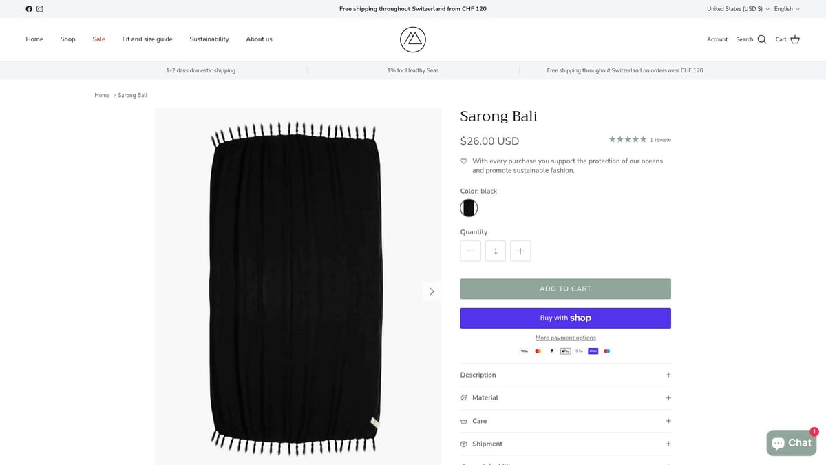 8 Trendige Beach Vacation Outfits 2025 Für Deinen Urlaub - Sarong „Bali“ von MAIN Design