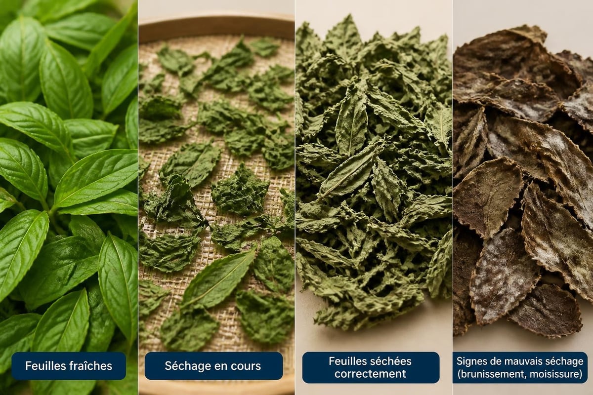 Processus de séchage des plantes médicinales