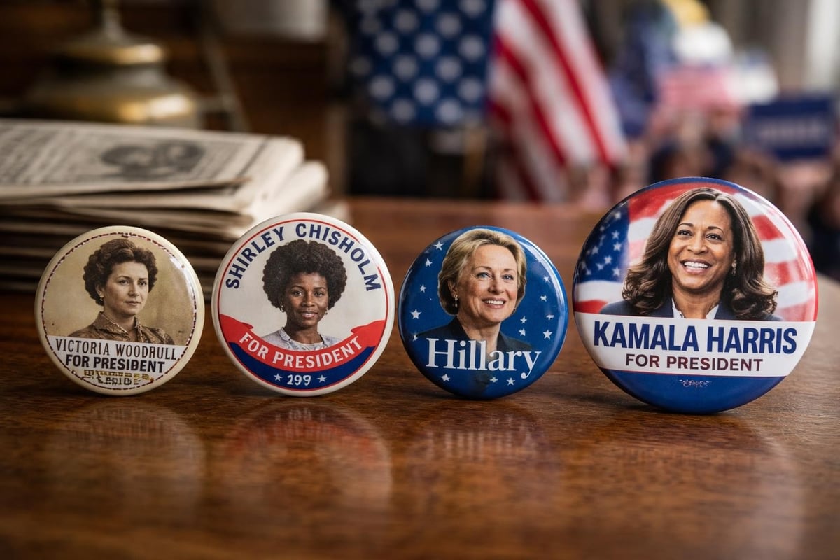 Evolution of female presidential candidates