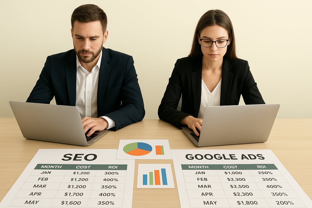 Kosten, Aufwand und ROI-Vergleich: SEO vs. Google Ads