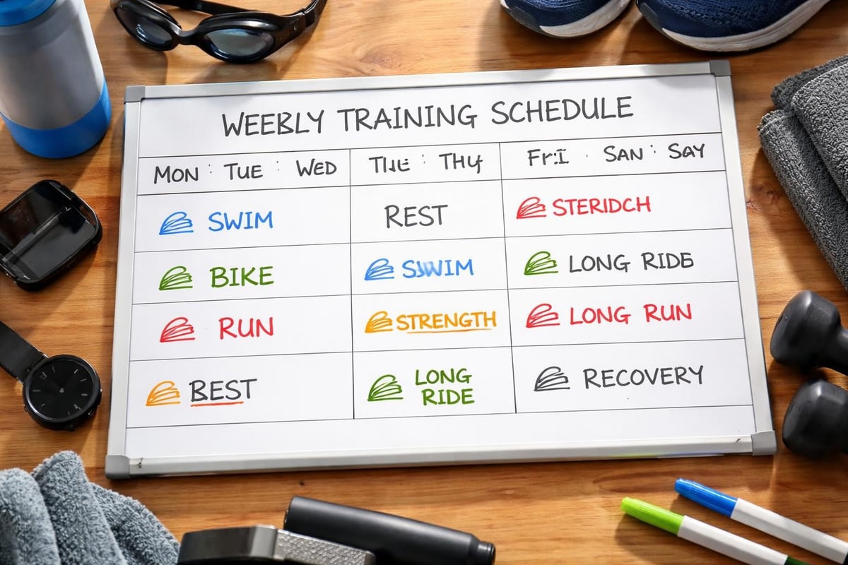 Sprint triathlon weekly training structure