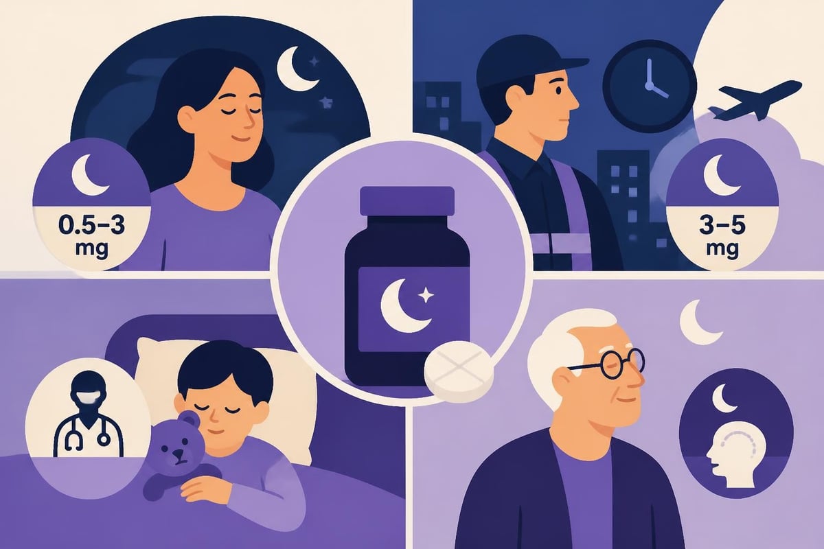 Melatonin dosing ranges