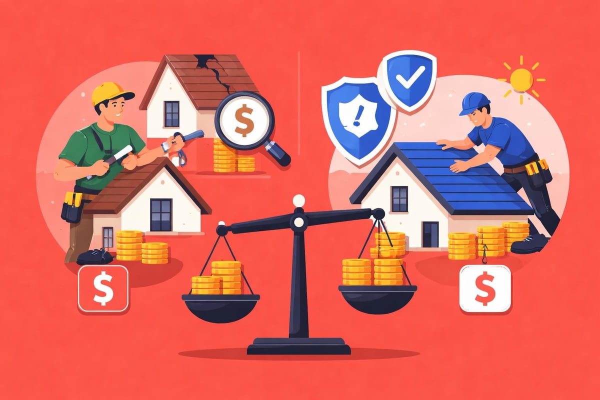 Cost analysis of roof repairs