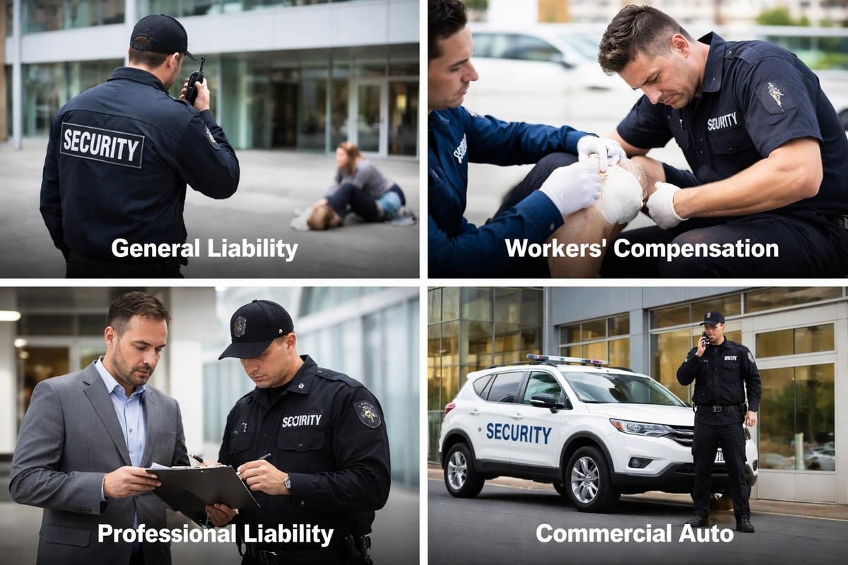 Security guard insurance coverage layers