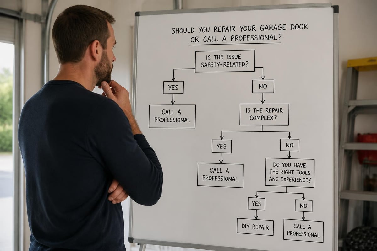 Garage door repair decision process