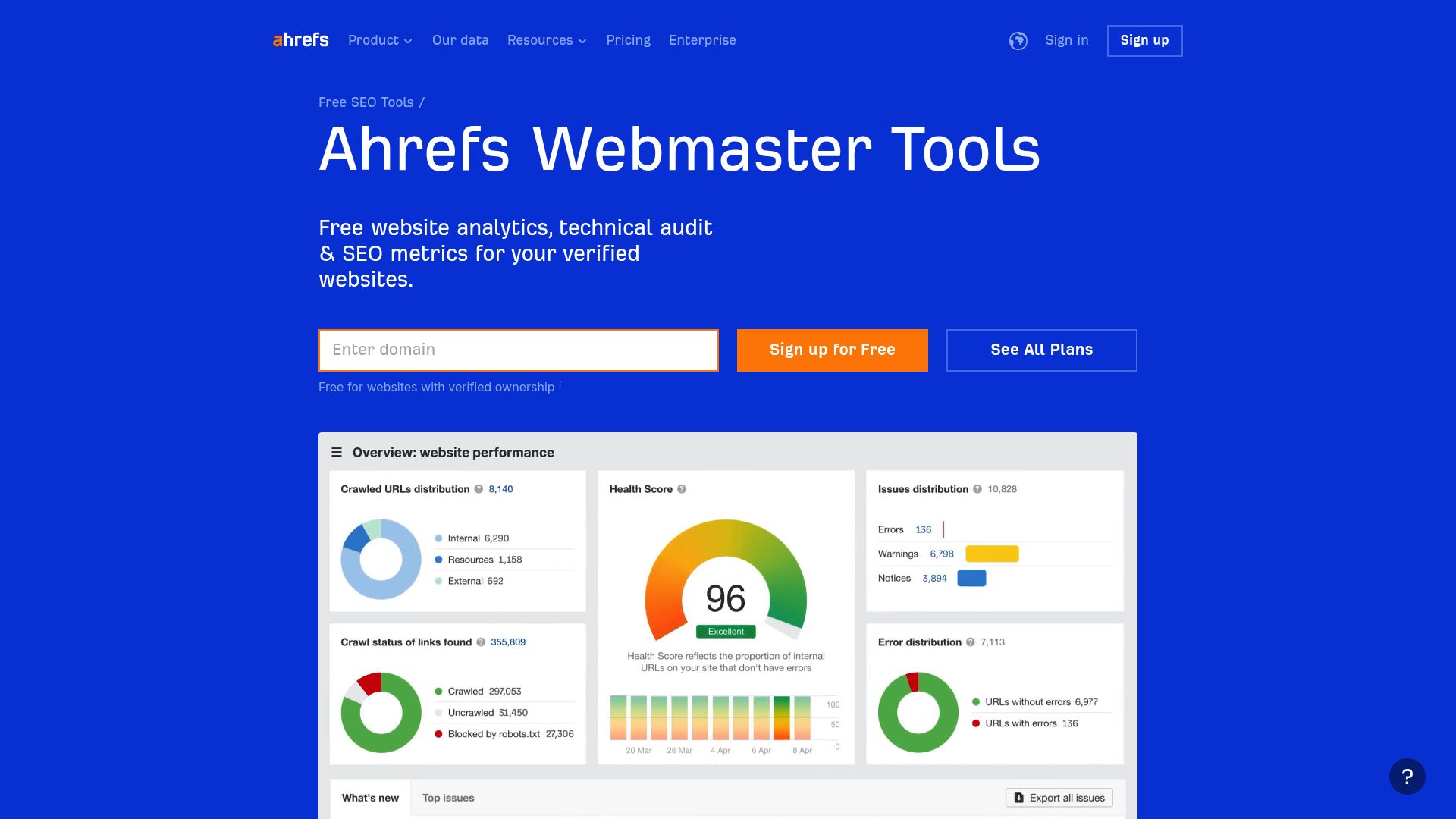 10 Best Free SEO Tools to Boost Your Rankings in 2025 - Ahrefs Webmaster Tools
