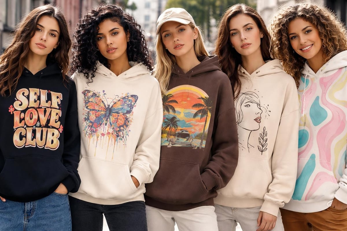 Graphic hoodie design categories