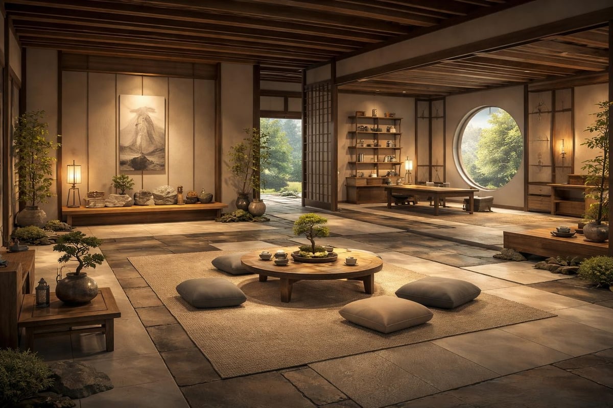 Zen furniture arrangement