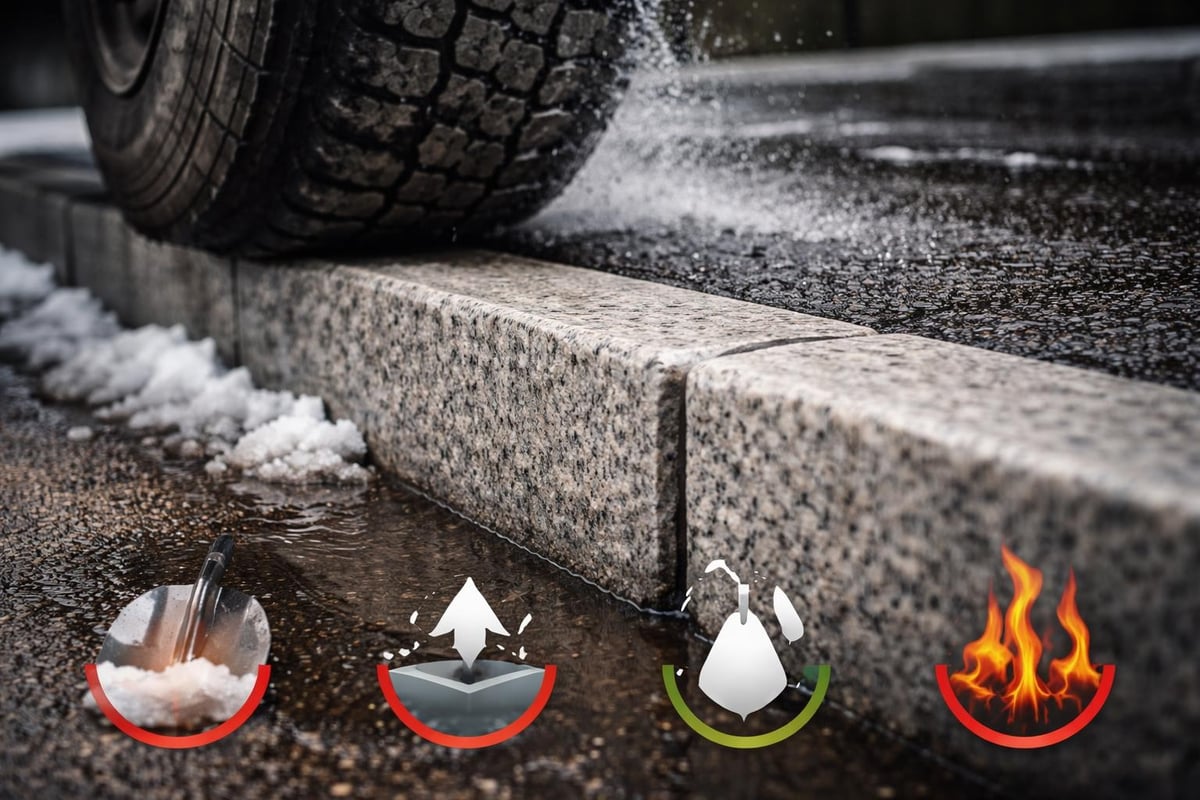 Granite kerbing performance characteristics