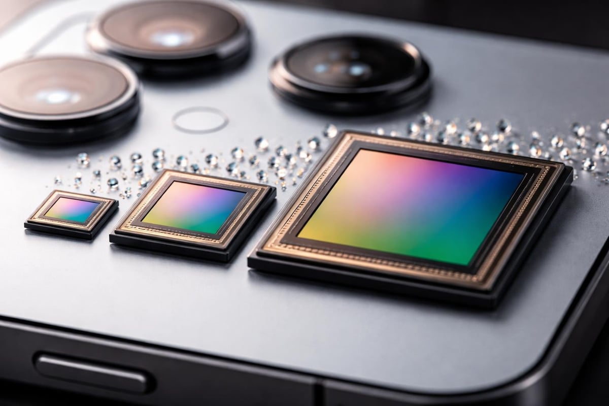 Smartphone camera sensor sizes