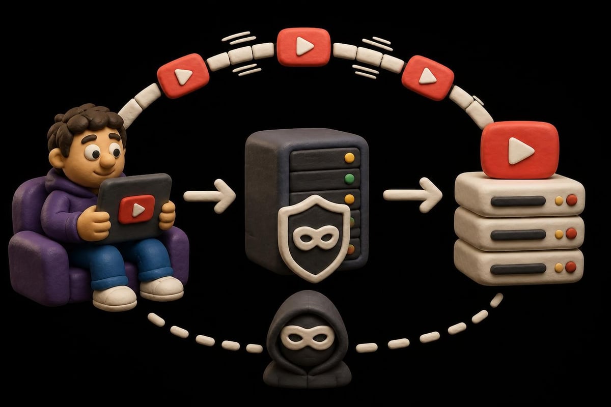 Proxy routing path for YouTube